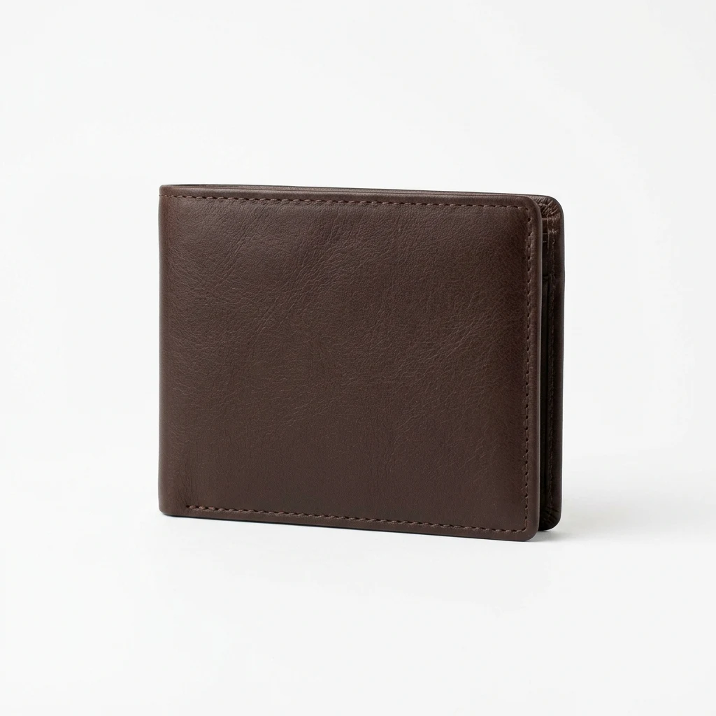 Contacts Cowhide Zipper Wallet image 2