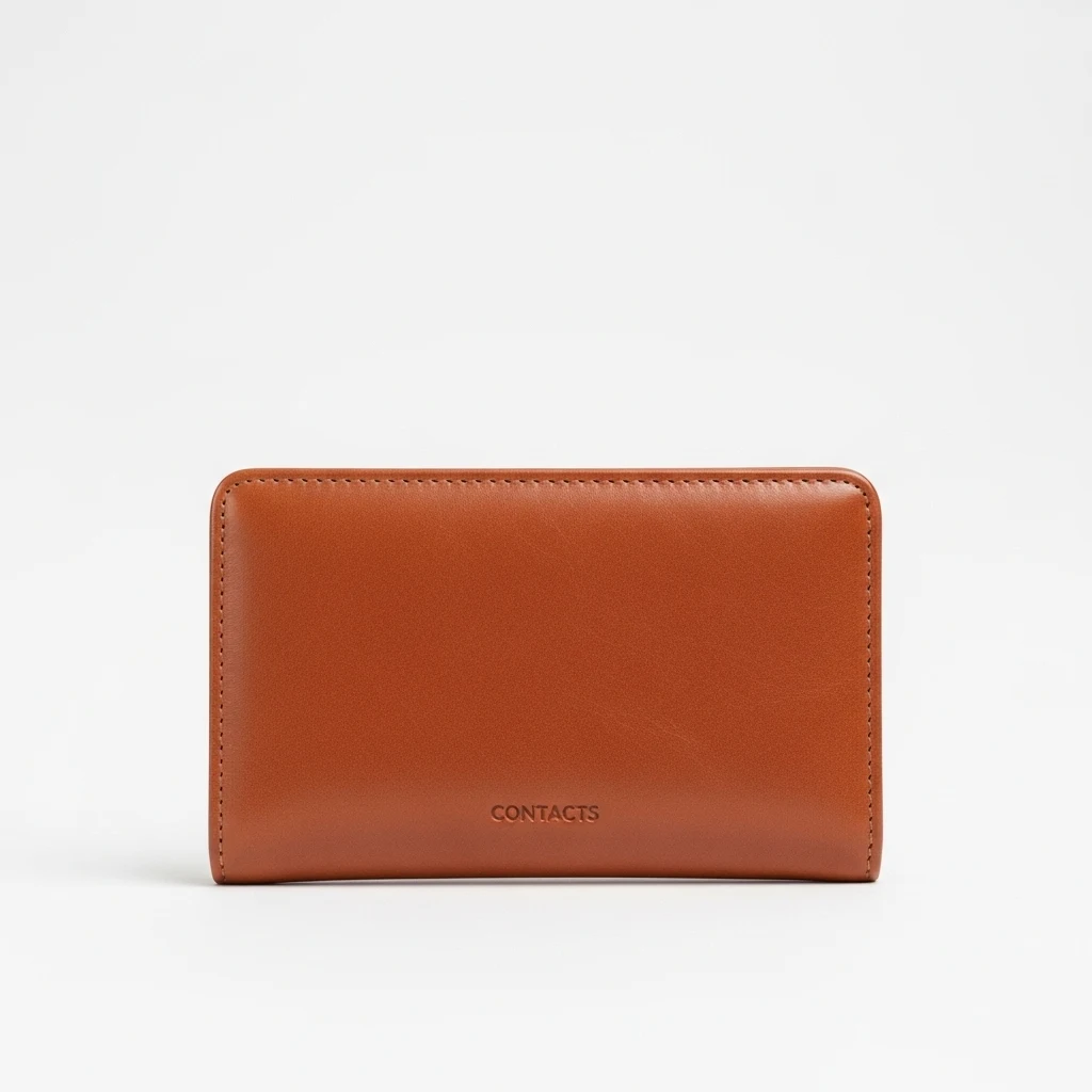 Contacts Leather Clutch Wallet