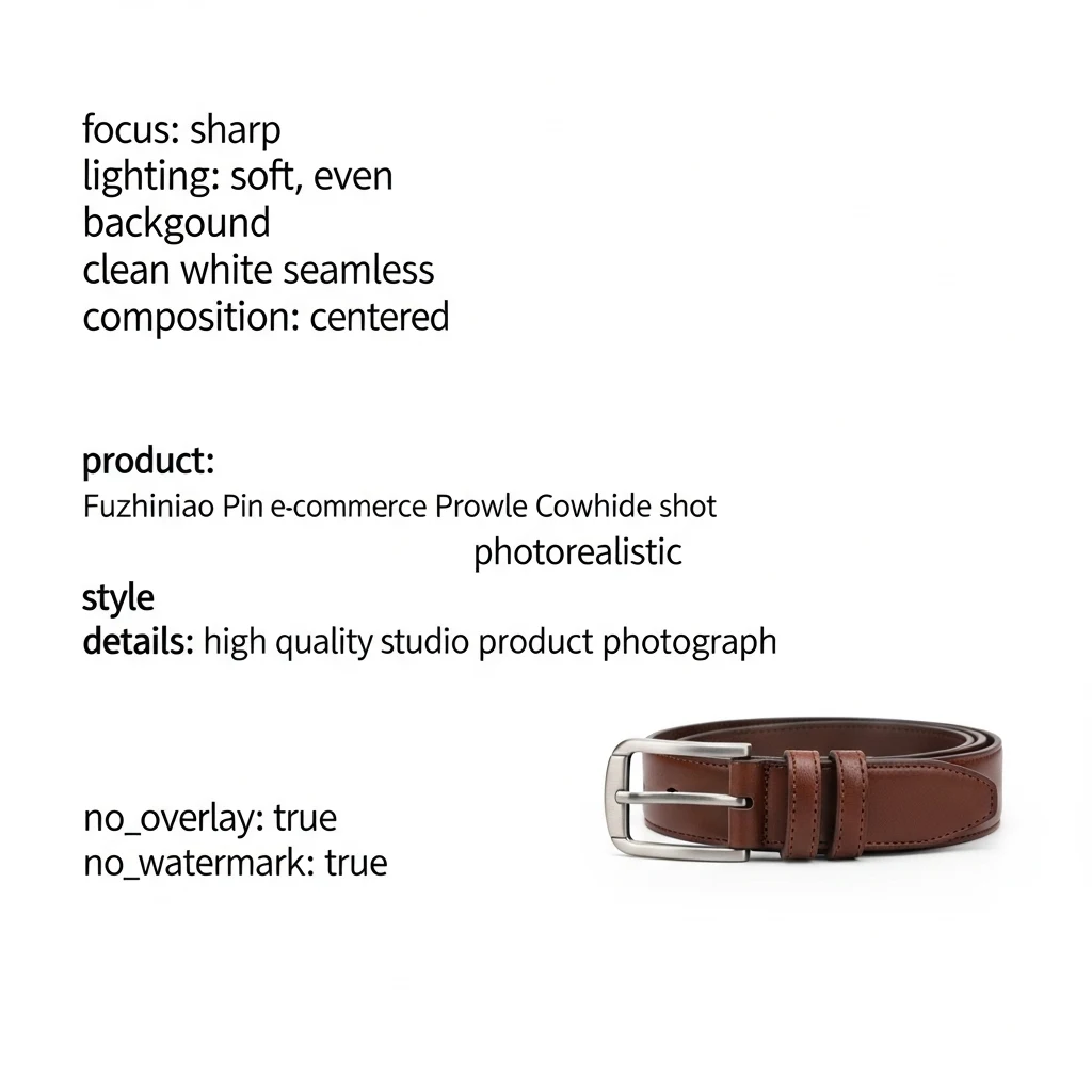 Fuzhiniao Pin Buckle Cowhide Belt