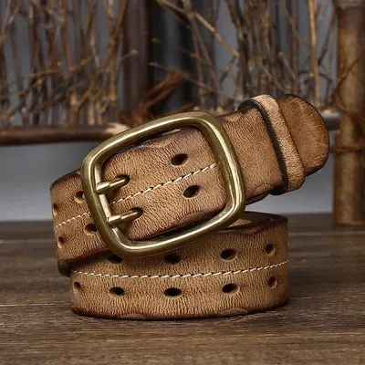 Fuzhiniao Pin Buckle Cowhide Belt image 3