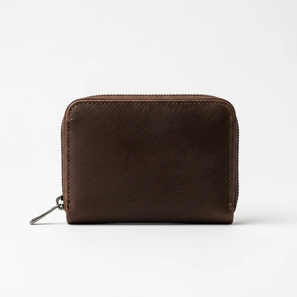 Gubintu Cowhide Zipper Wallet