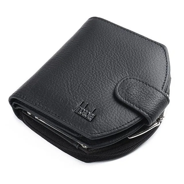 Jinbaolai Leather Bifold Wallet