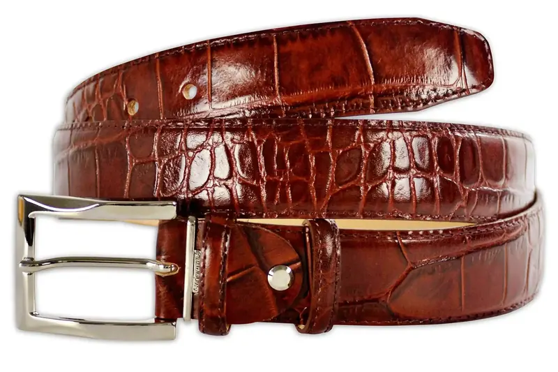 Tiding Crocodile Pattern Belt