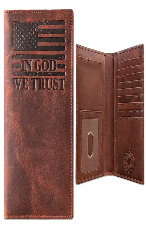 Weduoduo Leather Long Wallet